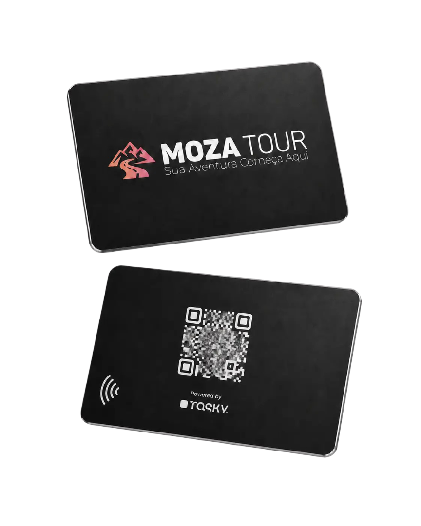 Moza Tour travel card with QR and NFC